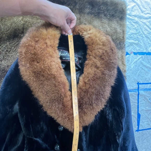 Vintage Marshall Field Black-ish Blue Faux Fur - Picture 13 of 15